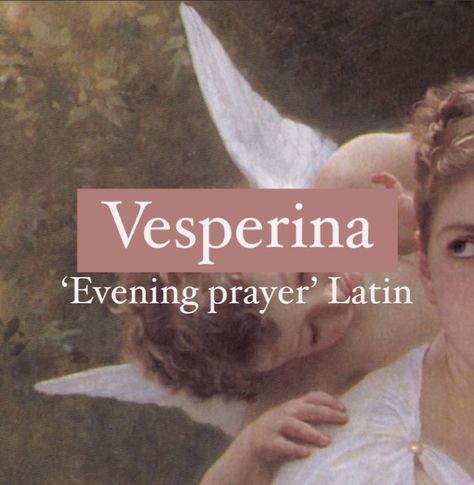 Girl name Vesperina. Fancy Aesthetic Wallpaper, Greek Nicknames, Latin Female Names, Latin Nicknames, Magic Names, Oc Names, Latin Names, Mystical Names, Fantasy Character Names