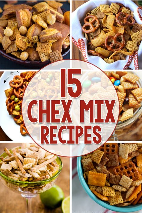 15 Yummy Chex Mix Recipes Chek Mix Recipes Treats, Crockpot Check Mix Easy Recipes, Crockpot Chex Mix Recipes Slow Cooker, Diy Chex Mix Recipes, Crock Pot Chex Mix Recipes, Cooker Tap, Appetizers Slow Cooker, Easy Trail Mix Recipes, Chex Recipes