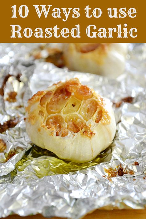 National Garlic Day | 10 Ways to Use Roasted Garlic | Flour On My Face Roasted Garlic Recipe, Tandoori Masala, Classic Kitchen, Garlic Recipes, Roasted Veggies, Roasted Garlic, I Love Food, Appetizer Snacks, Vegetable Recipes