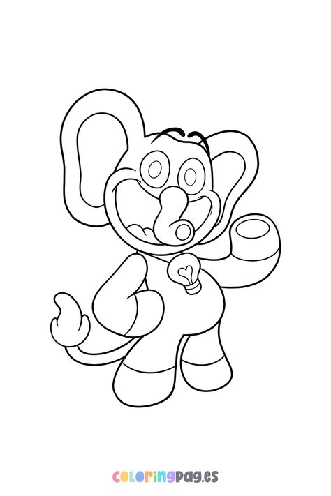 💙 Discover fun and creative ways to engage your kids with our free Poppy Playtime - Bubba Bubbaphant coloring page, featuring one of the beloved Smiling Critters from Chapter 3. Perfect for fans of all ages looking for family-friendly crafts and children's activities! Download your free printable coloring page today and spark your child’s creativity.  📌 For more cute and free coloring pages, visit us on our homepage. Smiling Critters Poppy Playtime, Whale Coloring, Whale Coloring Pages, Fathers Day Coloring Page, Lion King Pictures, Spiderman Coloring, Mario Coloring Pages, Abstract Coloring Pages, Barbie Coloring Pages