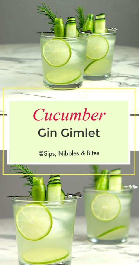 Cucumber Gimlet, Gin Gimlet, Gimlet Recipe, Gimlet Cocktail, Best Gin Cocktails, Cucumber Drink, Cucumber Cocktail, Cocktail Gin, Coctails Recipes