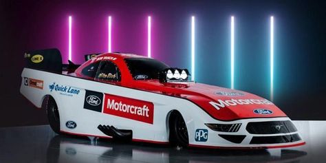 New Ford Mustang Funny Car ready for 2019 NHRA season | Fox News Ford Jokes, New Ford Mustang, New Mustang, Drag Racing Cars, Nissan Gt, Life Lesson, Nissan Gt-r, Drag Cars, Performance Cars