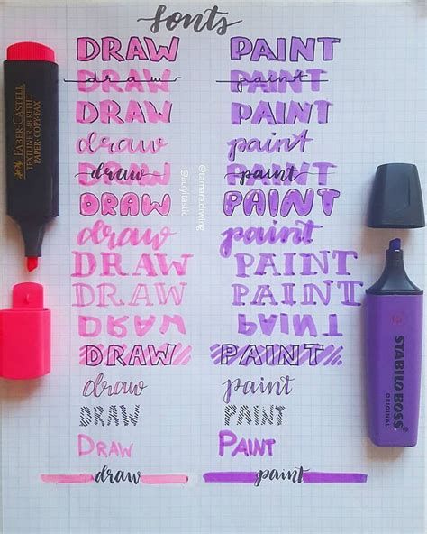 Bullet Journal Titles, Bullet Journal Headers, Bullet Journal Font, Journal Fonts, Bullet Journal Banner, Writing Fonts, Bullet Journal Notes, Highlighter Pen, Bullet Journal Aesthetic