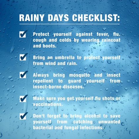 To help you stay protected this rainy season, here's a checklist of safety reminders. Keep safe eveyone! Fire Safety Tips, Keep Safe, Wind And Rain, Rainy Season, Insect Repellent, Fire Safety, Safety Tips, Rainy Day, Health