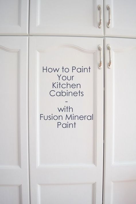 Paint Your Kitchen Cabinets, How To Paint Kitchen Cabinets, Paint Kitchen Cabinets, Fusion Paint, Paint Kitchen, New Kitchen Cabinets, Kitchen Cabinets Makeover, Fusion Mineral Paint, Kitchen Redo