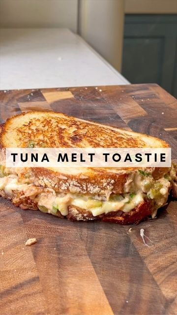 Baked Tuna Melt Sandwich, Grilled Tuna Melt, Toasted Tuna Melt, Tuna Melt With Tomato, Open Faced Tuna Melt Recipe, Tuna Steak Recipes, Tuna Steaks, Light Bites, Tuna Melts