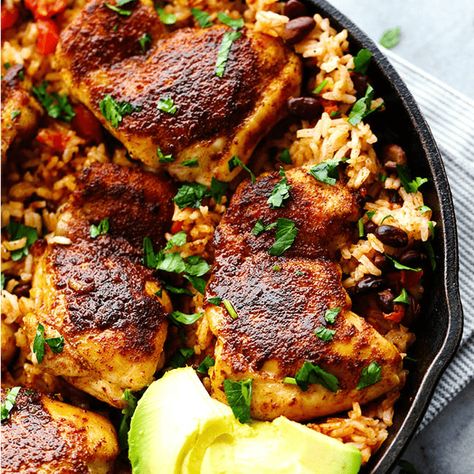 One Pan Southwest Blackened Cajun Chicken with Rice | The Recipe Critic Southwest Rice Recipe, Blackened Cajun Chicken, Southwest Rice, Blackened Chicken Recipe, Cajun Chicken Recipes, Salty Food, Chicken With Rice, Seared Chicken Breast, Easy Skillet Meals