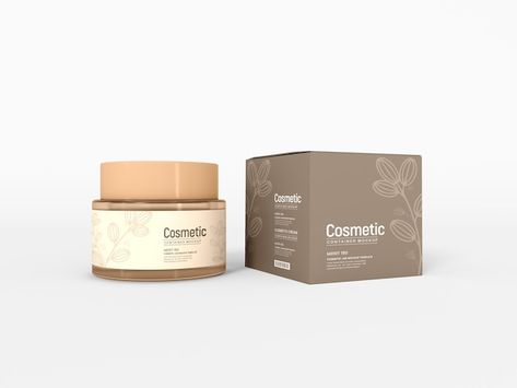 Cream Jar Packaging Design, Skincare Business, Elegant Packaging, Jar Packaging, Jar Stickers, Wellness Clinic, Jar Design, Skincare Packaging, Cold Cream