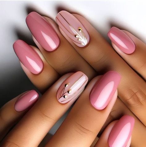 Pink Ladies Nails, Pink Nails Fall, Pink Fall Nails, August Nails, Chrome Nails Designs, Wow Nails, French Manicure Nails, Spring Nail Designs, Brighter Days