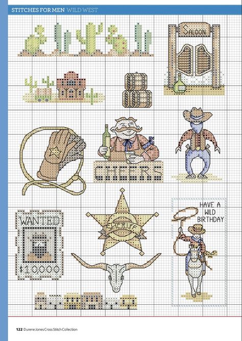 Western Cross Stitch, Cowboy Cross Stitch, Country Cross Stitch, Durene Jones, Cowboy Cross, Old Western Movies, Portrait Cross Stitch, Rustic Cross, Western Cross