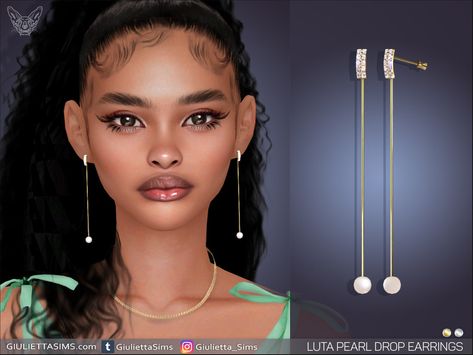 Sims 4 Cc Jewelry Earrings, Sims 4 Pearl Earrings, Sims 4 Earring Cc, Sims Piercings, Sims Earrings, Earrings Sims 4 Cc, Sims 4 Cc Earrings, Earrings Sims 4, Ts4 Accessories