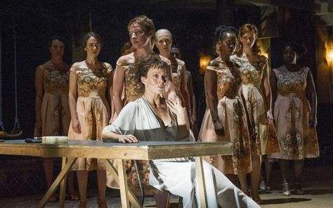 Medea, National Theatre, review: 'thrilling and merciless' - Telegraph Medea National Theatre, Medea Play, Theatrical Photography, Classical Civilisation, Writing Excerpts, Stage Inspiration, Trojan Women, Ancient Theatre, Greek Chorus