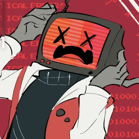 Object Head Pfp, Tv Head Fanart, Computer Head Oc, Tv Head Drawing, Robot Pfp, Tv Head Art, Tv Head Oc, Computer Head, Tv Heads