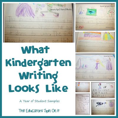 Kindergarten writing starts off as letters and moves towards full simple 5 sentence paragraphs at the end of they year. Here is one child’s progression on kindergarten writing throughout the year, a glimpse into the kindergarten writing standards, and resources for teaching writing to kindergarten. My daughter is 5 years old.  As a former kindergarten … Kindergarten Language Arts, Kindergarten Lesson Plans, Kindergarten Fun, Kindergarten Lessons, Kindergarten Learning, Kindergarten Writing, Writer Workshop, Kindergarten Literacy, Writing Lessons