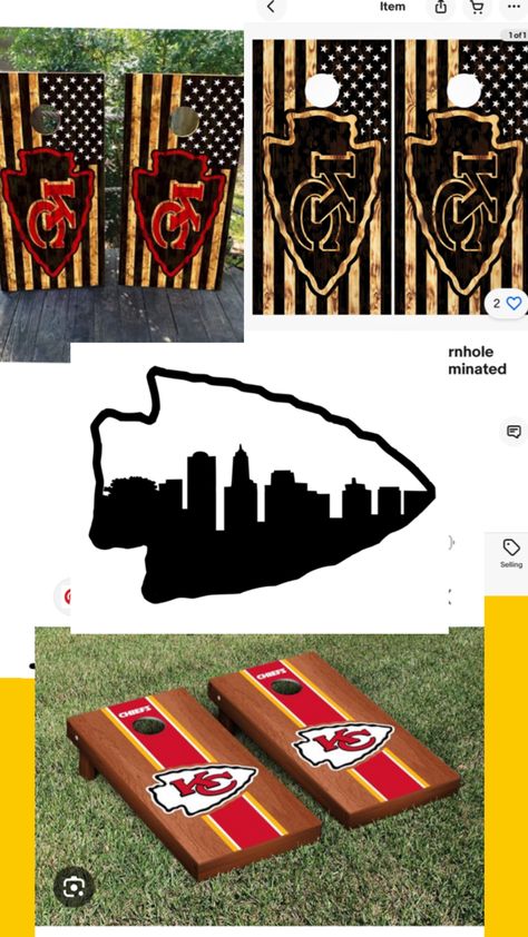 Let's go chiefs Chiefs Cornhole Boards, Go Chiefs, Corn Hole Boards, Corn Hole, Cornhole Boards, Kansas City Chiefs, Kansas City, Kansas, Corn