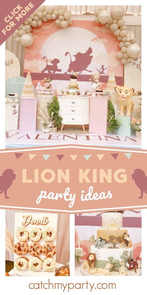 Simba Party Ideas, Lion King Second Birthday Party, Nala Lion King Birthday Party Ideas, Lion King Baby Shower Ideas For A Girl, Lion King Girl Birthday Party, Nala Birthday Party Ideas, Lion King Birthday Party Ideas Girl, Lion King Gender Reveal Ideas, Lion King First Birthday Party Ideas