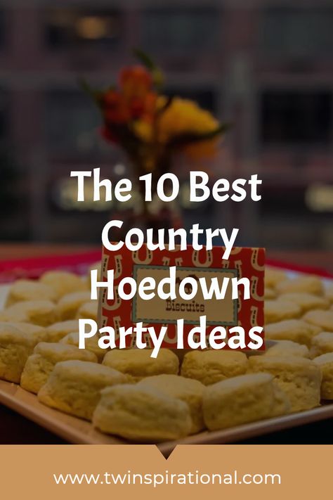 Bring the spirit of the Wild West to your next party with our Top 10 Country Hoedown Party Ideas! 🎉 Cowboy hats, delicious dessert tables, rustic bar, bandanas as party favors, and a fun photobooth. Follow us for more party ideas and let's get your hoedown started! Hee Haw Party Ideas, Country Hoedown Party Decorations, Western Party Ideas For Adults, Ho Down Party Ideas, Hoedown Decorations, Southern Themed Party, Country Party Ideas, Cowboy Party Food, Hoedown Party Ideas