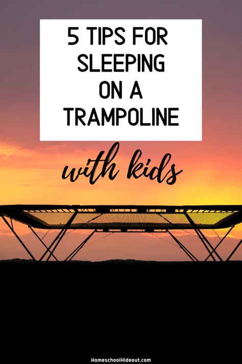 Sleeping On a Trampoline with Kids - Homeschool Hideout Camping On Trampoline, Sleeping On Trampoline, Eat Snacks, Summer Crafts For Kids, Summer Fun List, Outdoor Activities For Kids, Easy Drinks, Good Attitude, How To Stay Awake