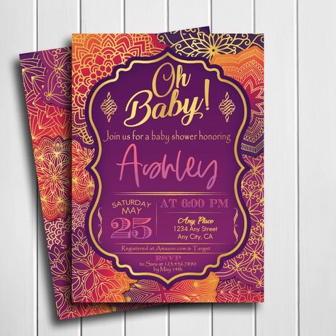 Moroccan Invitation, Arabian Nights Invitation, Rubber Ducky Birthday, Moroccan Party, Moroccan Theme, Milestone Poster, Invitation Baby Shower, Baby Shower Invite, Invitation Card Design