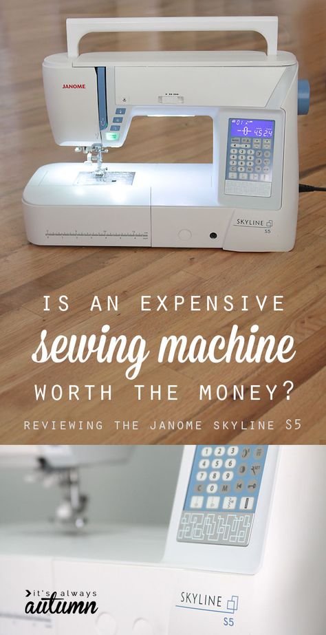 is it worth it to buy an expensive sewing machine or should you just stick with a budget machine for a lot less money? #sp Sewing Machines For Quilting, Janome Sewing Machine Models, Janome Sewing Machine, Sewing Machine Reviews, Machines Fabric, Sewing 101, Is It Worth It, Sewing Tutorials Free, Vintage Sewing Machines