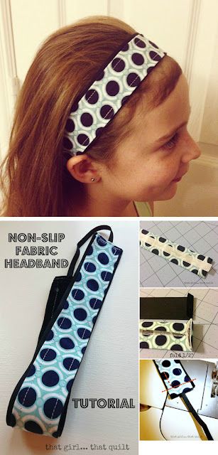 Fabric Headband Tutorial, Fabric Headbands Diy, Hair Bands Diy, Sewing Headbands, Quick Sew, No Slip Headbands, Headband Tutorial, Wire Headband, How To Make Headbands