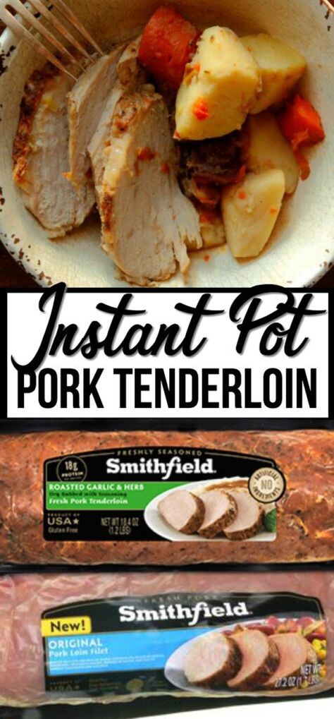 How to Cook Pork Loin Filet in the Pressure Cooker Instapot Pork Loin And Potatoes, Pork Tenderloin In Pressure Cooker, Instant Pot Pork Tenderloin With Potatoes And Carrots, Pressure Cook Pork Tenderloin, Crockpot Pork Loin Filet, Pressure Cooker Pork Loin Recipes, Pork Loin Filet Recipes Instant Pot, Instant Pot Pork Loin And Potatoes, Instapot Pork Loin Recipes Easy