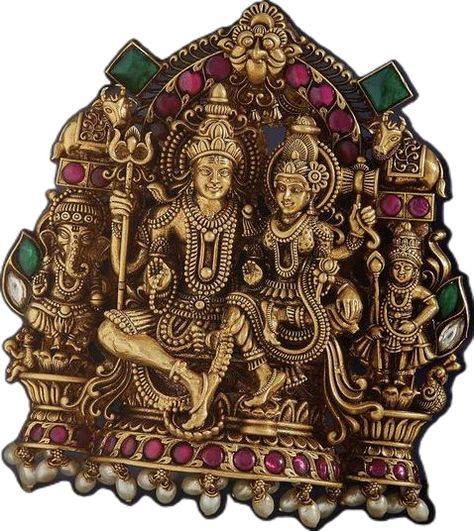 Shiv Jewellery, Shiv Pendant, Siva And Parvati, Gold Pendants For Men, Temple Jewelry Necklace, Gold Temple Jewellery, Lord Siva, Antique Necklaces Design, Antique Gold Jewelry Indian