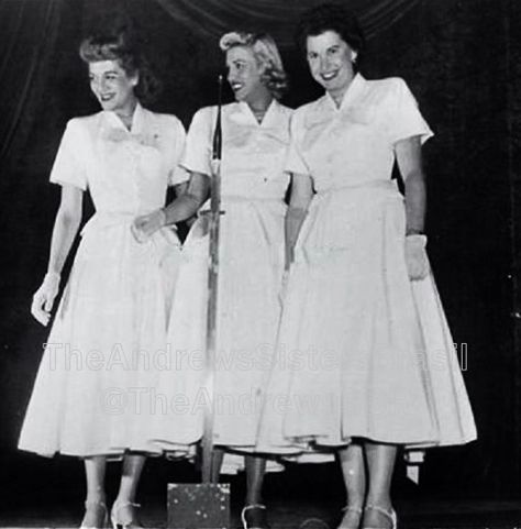 Andrew Sisters, Andrews Sisters, Classic Hollywood, Amazing Women, Girl Group, Shirt Dress, Hollywood, Music, Quick Saves