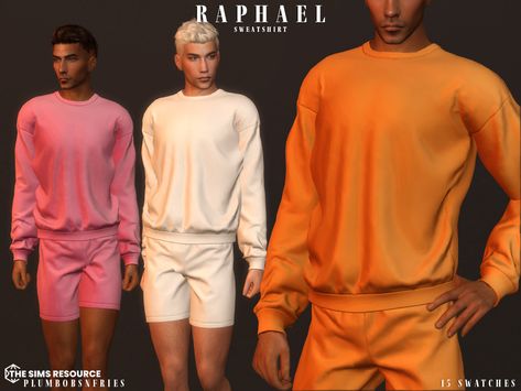 The Sims Resource - RAPHEAL sweatshirt Sims 4 Cc Male Clothing Sleep, Halloween City, Sims Clothes, Cc Clothes, Male Clothing, Sims 4 Toddler, Los Sims, Mens Sleepwear, Sims 4 Cas