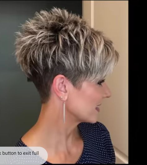 Pixie Haircut Undercut Shaved Sides, Dark Hair Pixie Haircut, Spiky Pixie Haircut Spikes 2024, Short Choppy Hairstyle Women, Stacked Pixie Haircut, Short Edgy Haircuts, Spiky Pixie Haircut, Razor Cut Pixie, Sassy Hair Older Women