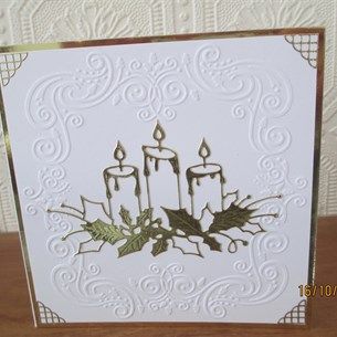 Christmas Cards Inspired by Marilynh Memory Box Glowing Candles Cards, Papercraft Christmas Cards, Christmas Cards 2018, Memory Box Cards, Poppy Cards, Boxed Christmas Cards, Three Candles, Christmas Card Inspiration, Candle Cards