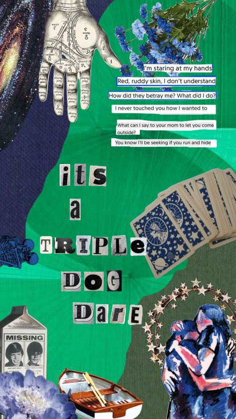 triple dog dare by #lucydacus #aesthetic Triple Dog Dare, Lucy Dacus, Aesthetic Shuffles, Lyric Poster, Love Lucy, I Love Lucy, Album Songs, Touching You, Connect With People