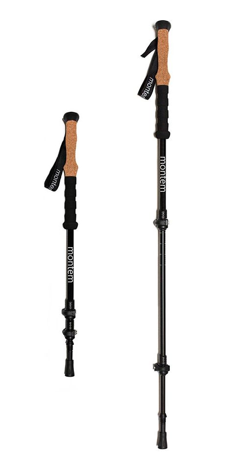 Montem Ultra Strong Cork Hiking / Walking / Trekking Poles  One Pair Black -- Check out the image by visiting the link. (This is an affiliate link) Hiking Poles, Trekking Poles, Snorkeling, Trekking, Cork, Skiing, Hiking, Walking, Sports