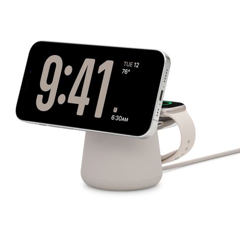 Belkin BOOST↑CHARGE™ PRO 2-in-1 Wireless Charging Dock with MagSafe — Sand - Apple (AU) Apple Fitness, Mac Ipad, Iphone Watch, Apple Watch Accessories, Apple Watch Models, Apple Watch Series 3, Apple Inc, Charging Dock, Apple Store