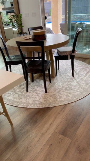 Check out this item I found on LTK https://liketk.it/3HuQo?product=c75eb49b-ea6d-11ec-9853-0242ac110002 Download the LTK app to take a look! Curved Bench For Round Dining Table, Rug And Round Table, Round Dining Room Rug Ideas, Round Dining Table And Rug, Organic Modern Round Dining Table, Circle Rug Under Kitchen Table, Round Rug Under Dining Table, Round Dining Table Rug Ideas, Round Dining Table With Rug