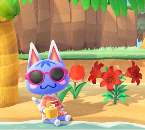 Acnh Rosie, Rosie Acnh, Rosie Animal Crossing, Animal Crossing Cats, Toro Inoue, Cartoon Video Games, Animal Crossing Characters, Animal Crossing Villagers, Animal Crossing Pocket Camp