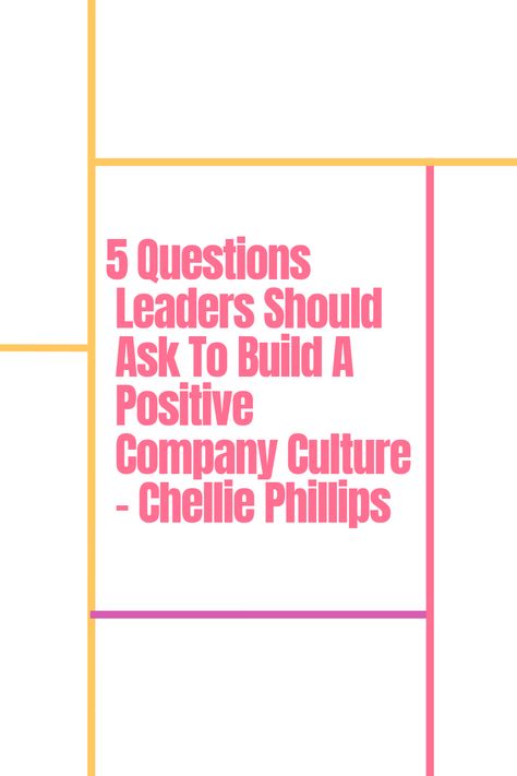 Dive into the realm of leadership with our quintessential guide '5 Questions Leaders Should Ask to Build a Positive Company Culture'. Discover the power of quality coaching, understand how leaders can shape a productive and positive workplace culture, and learn to ask the right questions that cultivate a team that thrives on success. Don't just be a leader, be a culture creator! Transform Your Workplace with Chellie Phillips' Coaching Leadership Insights. Personal Branding Design, Online Course Design, Workplace Culture, Be A Leader, Positive Work Environment, Lack Of Motivation, Media Campaign, Leadership Coaching, Female Empowerment