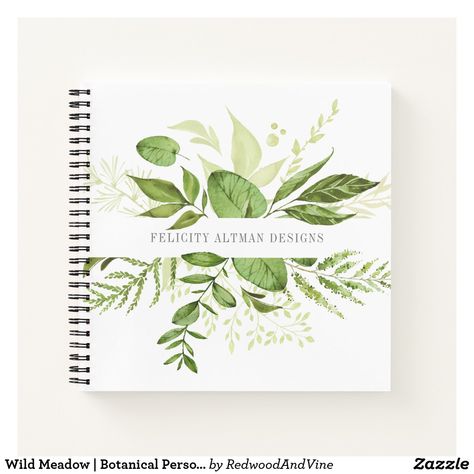 Botany Front Page Design, Botany Assignment Front Page Design, Nature Journal Cover Ideas, Nature Journal Cover, April Bullet Journal, Botanical Notebook, Name Frame, Bullet Journal Notebook, Notebook Gifts