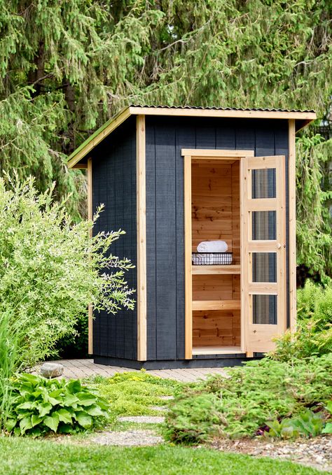 Sauna Door, Diy Sauna, Build A Shed, Building A Porch, Project Steps, Understairs Storage, Construction Adhesive, Stair Storage, Home Center