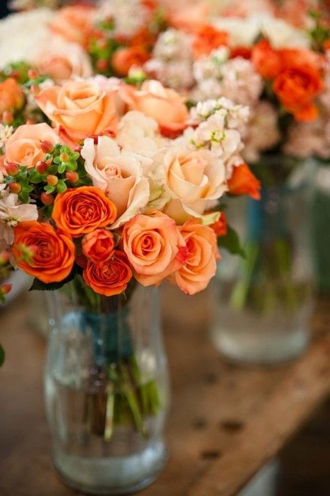 Orange Wedding Flowers, Coral Roses, Picnic Wedding, Prom Flowers, בר מצווה, Peach Wedding, Orange Wedding, Peach Roses, Orange Roses