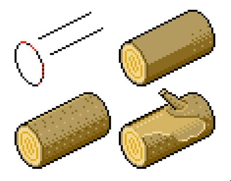 Pixel Hand Art, How To Draw A Log, Pixel Art Techniques, Pixel Art Hard, Pixel Tutorial, How To Pixel Art, Photoshop Tuts, Computer Icons, Photoshop Video Tutorials