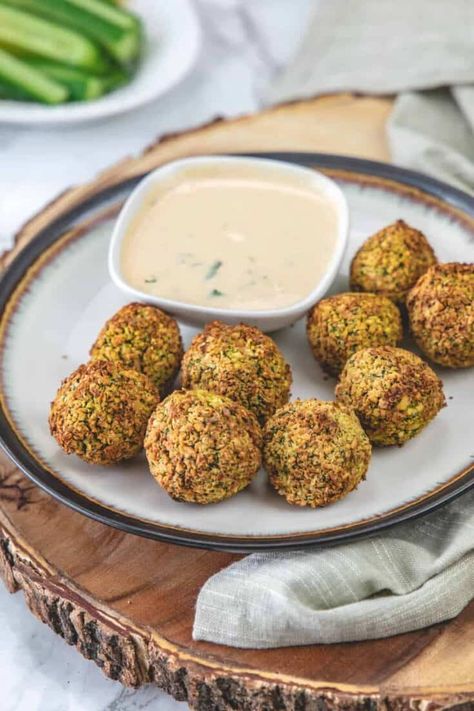 Air Fryer Falafel Recipe, Veg Kofta Recipe, Veg Manchurian Dry Recipe, Veg Kabab Recipe, Indian Starter Recipes, Air Fryer Falafel, Air Fryer Appetizers, Veg Cutlet Recipes, Momos Recipe