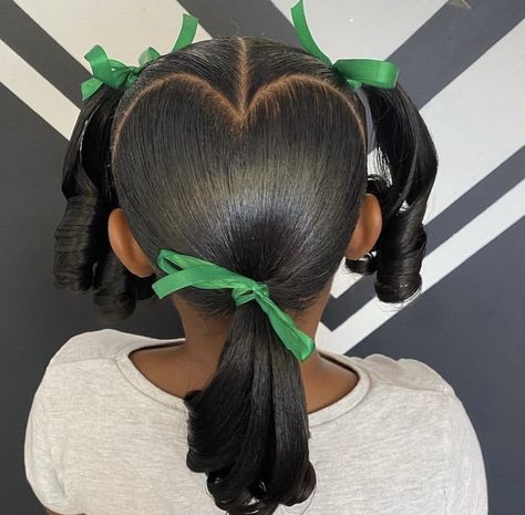 Silk Press Ponytail, Kids' Hairstyles, Baby Girl Hairstyles Curly, Toddler Braided Hairstyles, Cute Toddler Hairstyles, Silk Press Natural Hair, Lil Girl Hairstyles, Sleek Ponytail Hairstyles, Toddler Hairstyles Girl