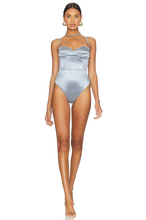 lovewave Ariadne One Piece in Sky Blue | REVOLVE Swimsuit Styles, Chic Swimsuit, Blue One Piece Swimsuit, Hot Swimwear, S Hook, Swimsuit Fashion, Casual Clothes, Swimsuit Cover Ups, Engagement Shoot