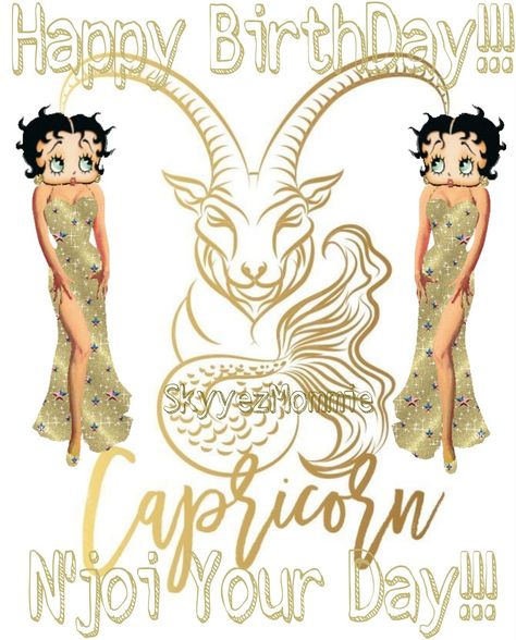 Happy Birthday Capricorn Happy Birthday Capricorn, Birthday Capricorn, Betty Boop Birthday, National Days, Betty Boop, Happy Birthday, Princess Zelda, Zelda Characters, Birthday