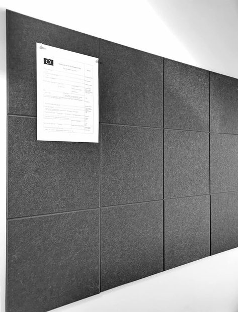 Amazon.com : DECORITA Black Cork Board 47"x35" - 12 Pack Felt Wall Tiles with Safe Removable Adhesive Tabs, Large Cork Board 48 x 36 inches Cork Board for Office Large Cork Boards for Walls 72 x 48 - Gray Black : Office Products Felt Wall Tiles, Black Cork Board, Large Cork Board, Board For Office, Art Room Inspiration, Canvas Photo Wall, Felt Wall, Cork Boards, Cork Tiles