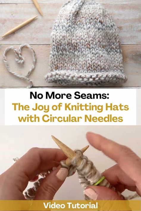 Knitting a hat using circular needles is a popular method that eliminates the need for sewing seams. If you're a beginner or have been knitting for a while, circular needles make it easy to knit hats of different sizes and styles. Circular needles come in different sizes and lengths, but they all have a flexible cable that connects two needles. They are perfect for knitting in the round and can be used to make seamless garments such as hats, cowls, and sweaters. To begin knitting a hat using... Knit Hats On Circular Needles, How To Knit A Hat With Circular Needles, Helix Knitting, Circular Knitting Needles Patterns, Knitting A Hat, Knit Basics, Circular Knitting Patterns, Knitting In The Round, Knitting Crafts