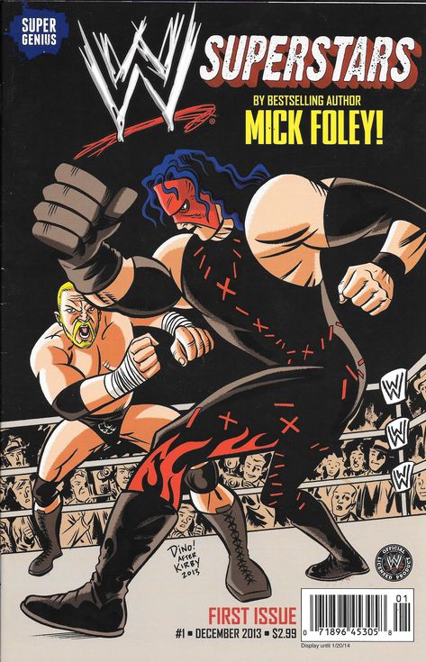 Super Genius WWE Superstars comic book variant cover #prowrestlingcomicbook #prowrestling #wwe Wwf Superstars, Mick Foley, Marvel Tattoos, Comic Book Collection, Pro Wrestler, Variant Covers, Comic Page, Wwe Superstars, Pro Wrestling