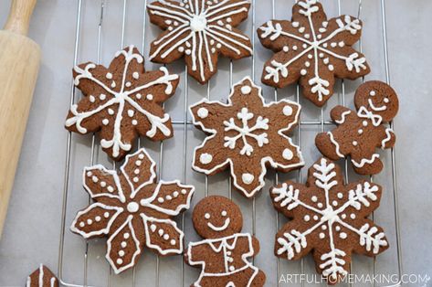 Healthy Gingerbread Cookies with Honey - Artful Homemaking