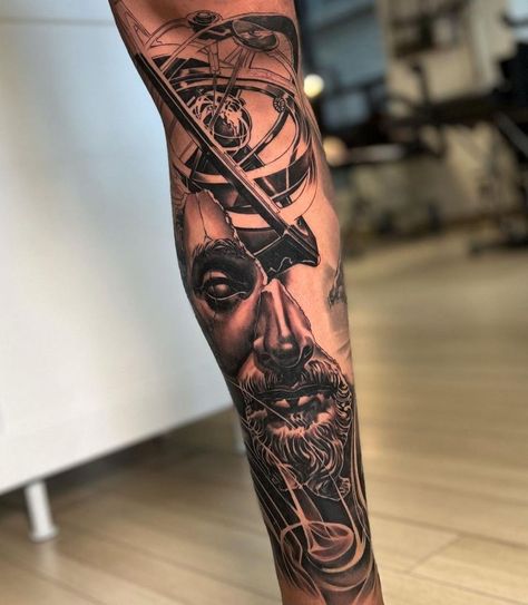 NBA Tattoos on Instagram: “🌎 @evanfournier10 leg sleeve update! @evanfournier10 linked up with @ossianstarajtattoo for a two day session and was able to add to his…” Leg Sleeve, Leg Tattoo, Leg Sleeves, See You Soon, Link Up, Leg Tattoos, Polynesian Tattoo, See You, Nba